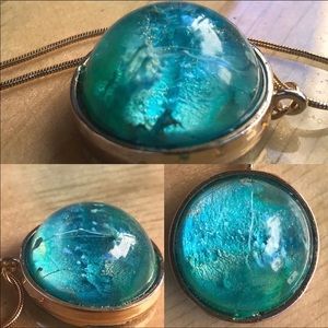 Handmade resin medal.